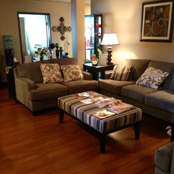 Abella Skin Spa - Couches in front lobby waiting area - Skin Care Near Me - Centennial, Colorado
