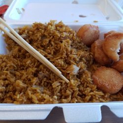 China Wok - Scallops (biscuits) and fried rice
