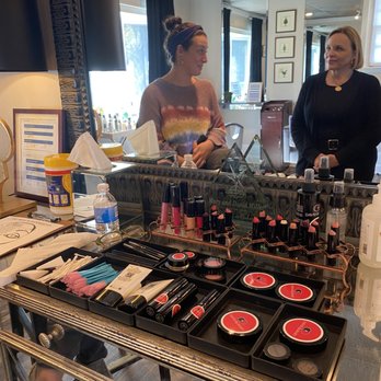 David & Mary - The Salon Experience - Mary, Jenna who I shared an appointment with and the makeup bar. - Hair Salons Near Me - Fishers, Indiana