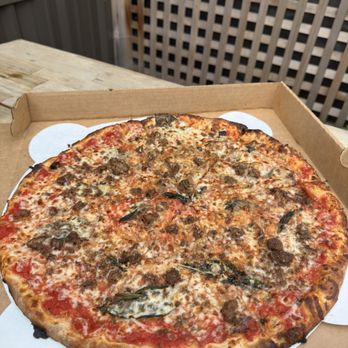 Fiddlehead Brewing - Meatball Parmesan pizza - Breweries Near Me - Shelburne, Vermont