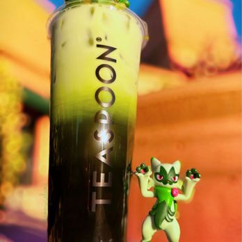 Teaspoon - NEW Seasonal Green Monster (Thai tea with infused jasmine) IG: @ammysalamii - Bubble Tea Near Me - Los Angeles, California Teaspoon - NEW Seasonal Green Monster (Thai tea with infused jasmine) IG: @ammysalamii - Bubble Tea Near Me - Los Angeles, California