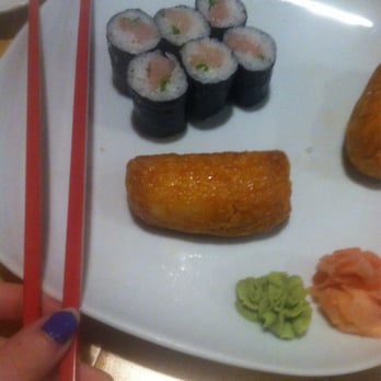 Cafe Sushi - 2pc inari and yellowtail roll - Sushi Bars Near Me - Troy, Michigan Cafe Sushi - 2pc inari and yellowtail roll - Sushi Bars Near Me - Troy, Michigan