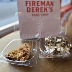Fireman Derek's Bake Shop & Cafe - Guava berry pie and s'more's brownie