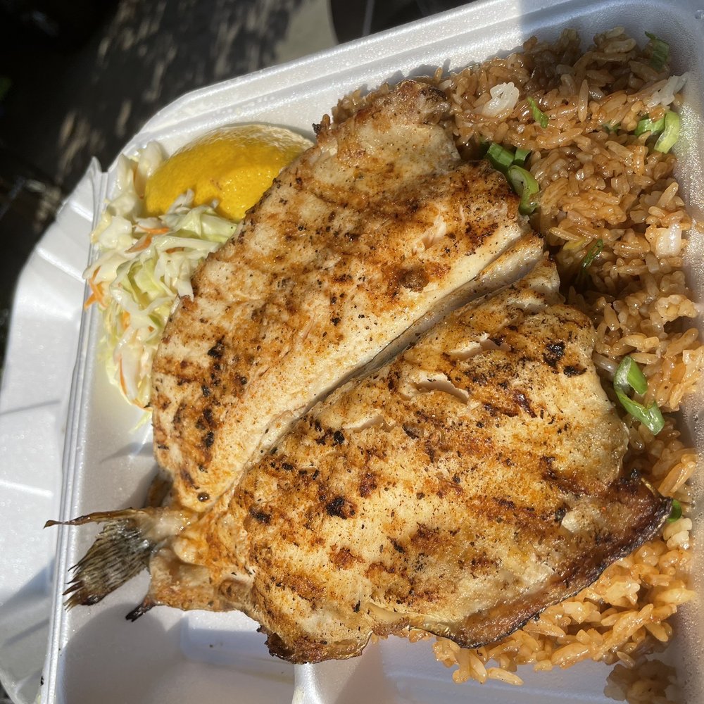 Fish Only Restaurant - Grilled trout plate - Seafood Near Me - Los Angeles, California