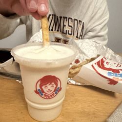 Vanilla frosty for a dollar! Dunk them fries in there
