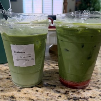 Strada Coffee - Pandan Matcha 10/10 & Strawberry Matcha 8/10 - Coffee & Tea Near Me - Cerritos, California Strada Coffee - Pandan Matcha 10/10 & Strawberry Matcha 8/10 - Coffee & Tea Near Me - Cerritos, California