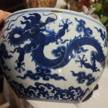 Estate Consultants - Fine Chinese Qianlong Imperial Dragon Bowl - Circa 1725 - Smashed & Repaired - Sold by Estate Consultants for $31,000.00 - Auction Houses Near Me - Elbridge, New York Estate Consultants - Fine Chinese Qianlong Imperial Dragon Bowl - Circa 1725 - Smashed & Repaired - Sold by Estate Consultants for $31,000.00 - Auction Houses Near Me - Elbridge, New York