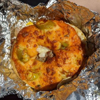 Island Bagels - Firehouse bagel with turkey sausage and pepper jack cheese - Breakfast & Brunch Near Me - Carolina Beach, North Carolina Island Bagels - Firehouse bagel with turkey sausage and pepper jack cheese - Breakfast & Brunch Near Me - Carolina Beach, North Carolina