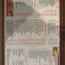 China Dragon - Menu