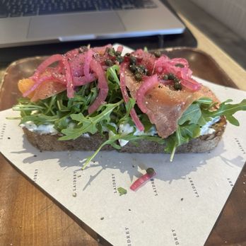 Laidrey Coffee Roasters - Lox toast - Coffee Roasteries Near Me - Encino, California
