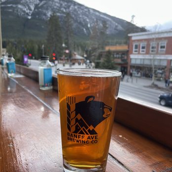 Banff Ave Brewing Co - Brewski on the balcony - Breweries Near Me - Banff, Alberta Banff Ave Brewing Co - Brewski on the balcony - Breweries Near Me - Banff, Alberta
