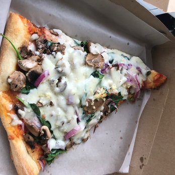 Fellini's Pizza - spinach mushroom + onions $3.70 - Pizza Near Me - Atlanta, Georgia