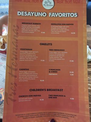 Menu photo 1 Tres Hermanas Sacramento, CA Menu photo 1 Tres Hermanas Sacramento, CA