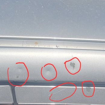 AccuCar Paint - Dings and chips above passenger window. - Auto Repair Near Me - Carlsbad, California AccuCar Paint - Dings and chips above passenger window. - Auto Repair Near Me - Carlsbad, California