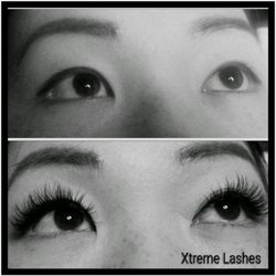 La Dolce Vita Relax Lounge and Spa - Xtreme Lashes before and after