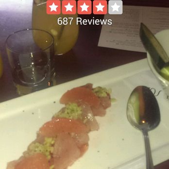 Maya Del Sol - Today's feature (market) cevich with albacore tuna, grapefruit and blood orange. - Latin American Near Me - Oak Park, Illinois Maya Del Sol - Today's feature (market) cevich with albacore tuna, grapefruit and blood orange. - Latin American Near Me - Oak Park, Illinois