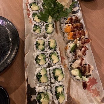 Sapporo Ichiban - 1. Avocado Roll(w jalapeños), shrimp tempura roll - Sushi Bars Near Me - Brooklyn, New York Sapporo Ichiban - 1. Avocado Roll(w jalapeños), shrimp tempura roll - Sushi Bars Near Me - Brooklyn, New York