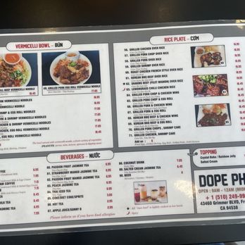Dope Pho - Prices as of 7/7/26 - Vietnamese Near Me - Fremont, California