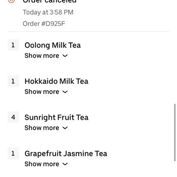 Sunright Tea Studio - Receipt - Bubble Tea Near Me - Diamond Bar, California Sunright Tea Studio - Receipt - Bubble Tea Near Me - Diamond Bar, California
