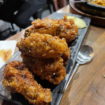 Five Senses - Ogam Extra Crispy Chicken Wings - Korean Near Me - New York, New York Five Senses - Ogam Extra Crispy Chicken Wings - Korean Near Me - New York, New York