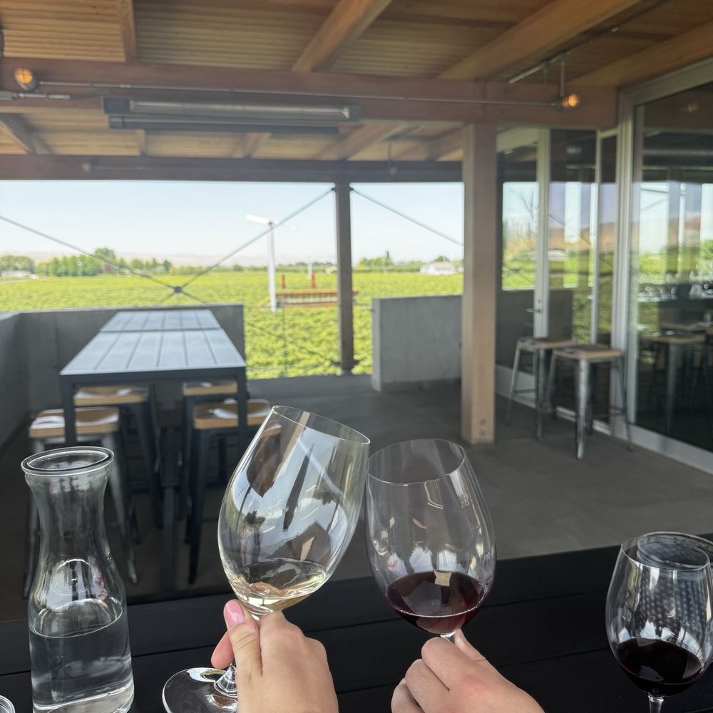 Tasting on the beautiful patio! Tasting on the beautiful patio!