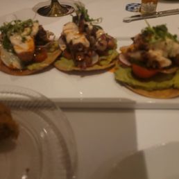 That's octopus tostada very delicious That's octopus tostada very delicious
