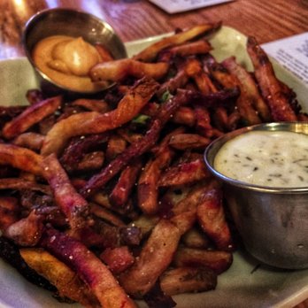 The Fiction Kitchen - Root Vegetable fries. These were SOOOOO GOOD!!! With Vegan ranch which was sooo yummy too! - Vegan Near Me - Raleigh, North Carolina The Fiction Kitchen - Root Vegetable fries. These were SOOOOO GOOD!!! With Vegan ranch which was sooo yummy too! - Vegan Near Me - Raleigh, North Carolina