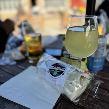 Shady Lane Cellars - My frozen drink and lunch from our evoke tour - Wineries Near Me - Suttons Bay, Michigan Shady Lane Cellars - My frozen drink and lunch from our evoke tour - Wineries Near Me - Suttons Bay, Michigan