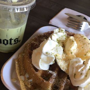 Roots Cafe - Green tea latte and matcha waffles - Cafes Near Me - Cerritos, California Roots Cafe - Green tea latte and matcha waffles - Cafes Near Me - Cerritos, California