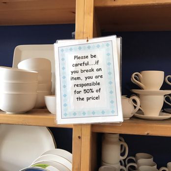 Color Me Mine - You break it.... you bought it (well 50% of the purchase price) - Paint-Your-Own Pottery Near Me - Brea, California Color Me Mine - You break it.... you bought it (well 50% of the purchase price) - Paint-Your-Own Pottery Near Me - Brea, California
