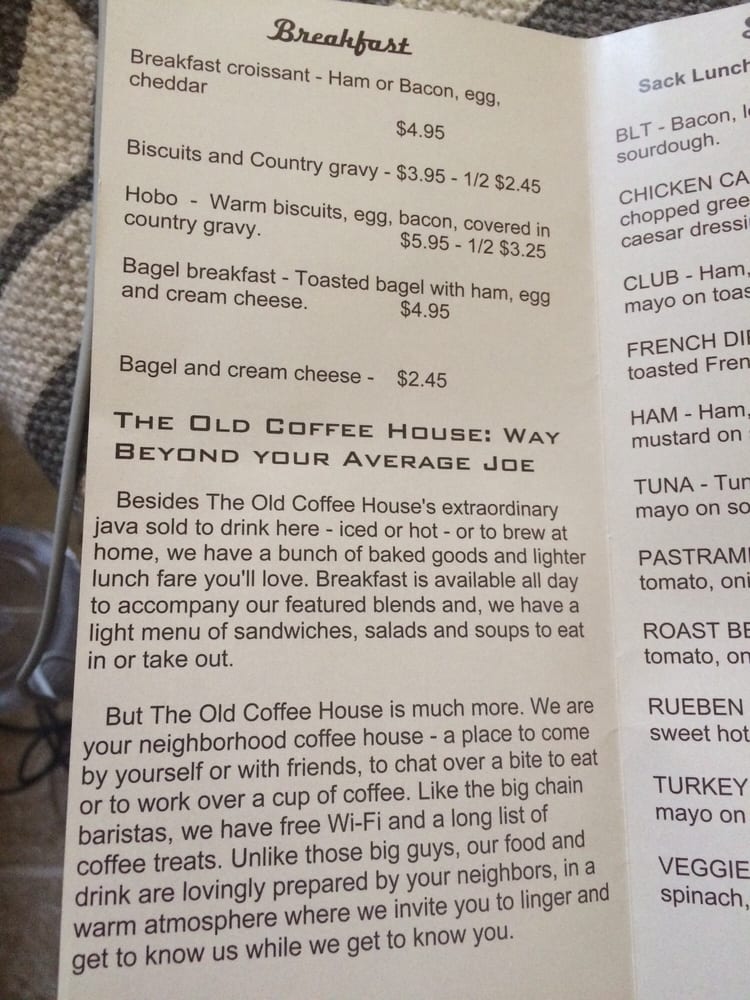 THE OLD COFFEE HOUSE CLOSED Updated September 2024 15 Reviews