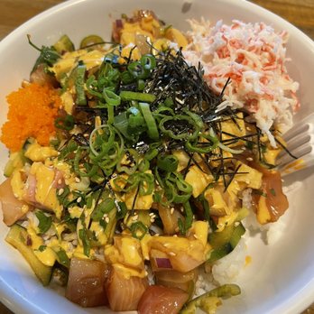 Okii Poke - Webster - Truffle Yellowtail bowl - Hawaiian Near Me - Webster, Texas