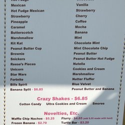 Village Ice Cream Shop - Menu