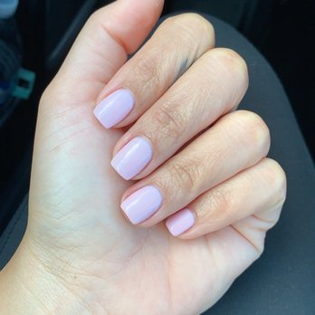 Le Nails - Gel manicure done by Nina. Polish brand is Caramia #129. - Nail Salons Near Me - Auburn Hills, Michigan
