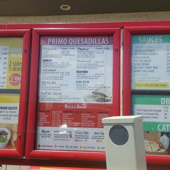 Dillas Quesadillas - Drive thru menu - American Near Me - Plano, Texas
