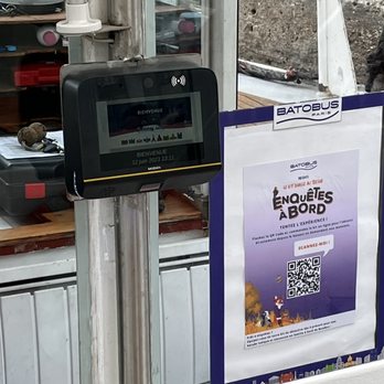 Batobus - The scanner that verifies your ticket on the boat. - Transportation Near Me - Paris, 75 Batobus - The scanner that verifies your ticket on the boat. - Transportation Near Me - Paris, 75