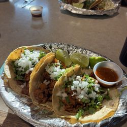 La Ribera Mexican Restaurant - Street tacos with Al pastor pork