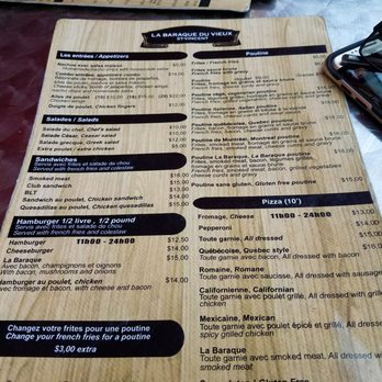 La Baraque du Vieux St-Vincent - Pizza Near Me - Montreal, Quebec