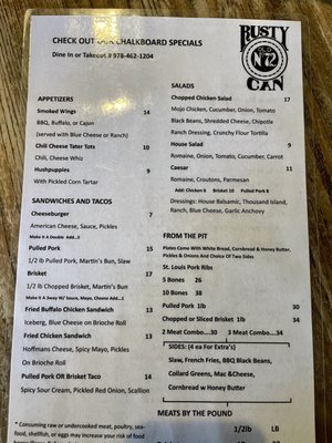 Menu photo 6 Rusty Can Byfield, MA Menu photo 6 Rusty Can Byfield, MA