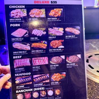 Hallyu Korean BBQ & Bar - AYCE Menu Deluxe - $35 - Korean Near Me - Tamarac, Florida Hallyu Korean BBQ & Bar - AYCE Menu Deluxe - $35 - Korean Near Me - Tamarac, Florida