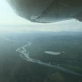 Lake and Peninsula Airlines - Smokey yet beautiful views - Airlines Near Me - Anchorage, Alaska