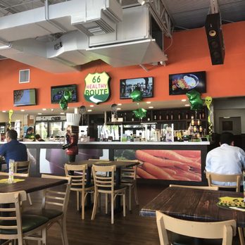 Freshty route 305 - View from seating area - Salad Near Me - Miami, Florida