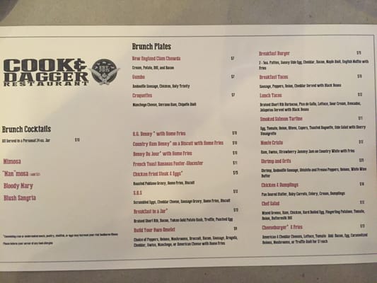 Menu photo 5 Cook & Dagger North Providence, RI