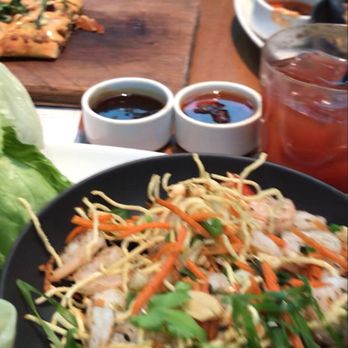 JOEY Burnaby - My healthy dish with shrimps, side sauces which I don't usually use . - Canadian (New) Near Me - Burnaby, British Columbia JOEY Burnaby - My healthy dish with shrimps, side sauces which I don't usually use . - Canadian (New) Near Me - Burnaby, British Columbia
