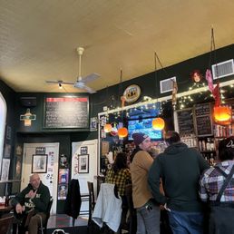 customers at the bar