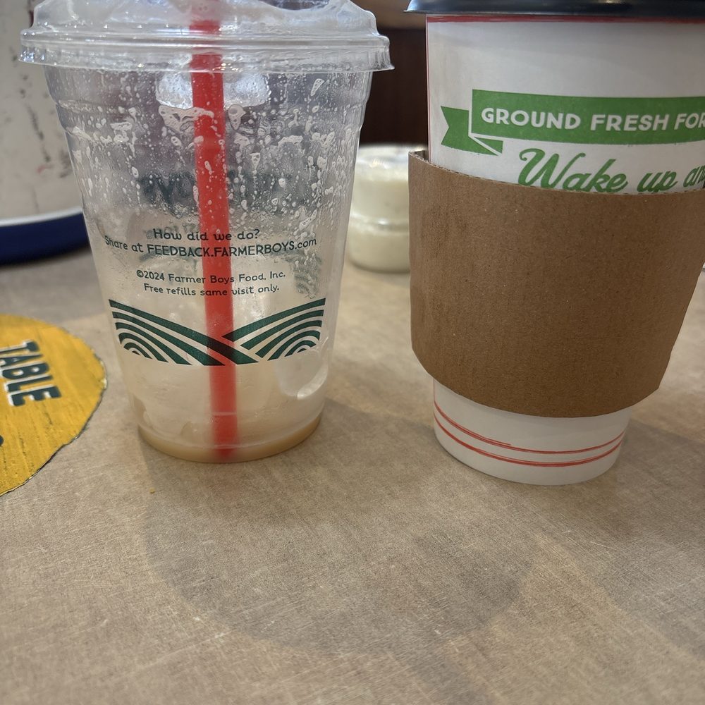 Farmer Boys - Iced Coffee with Vanilla Cold Foam - Breakfast & Brunch Near Me - Jurupa Valley, California
