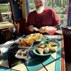 Margaritas Mexican Restaurant - Taco salad, Hector 's Quesadilla, refried beans, black cherry margarita