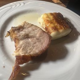 Pork belly and grilled cheese with honey Pork belly and grilled cheese with honey