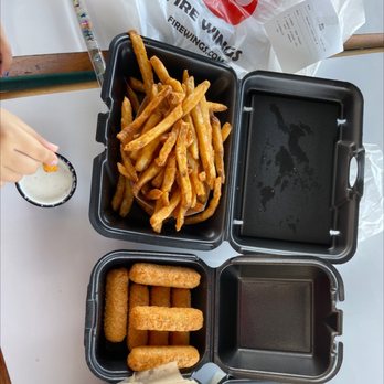 Fire Wings - Season fries and mozzarella sticks - Chicken Wings Near Me - Stockton, California Fire Wings - Season fries and mozzarella sticks - Chicken Wings Near Me - Stockton, California