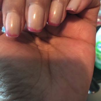 iColor Nail Bar - Fort Mill - Left hand changing color because right hand was in ice. - Nail Salons Near Me - Fort Mill, South Carolina